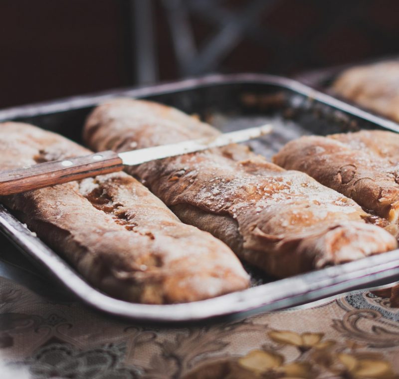 Bread Loaves and a knife