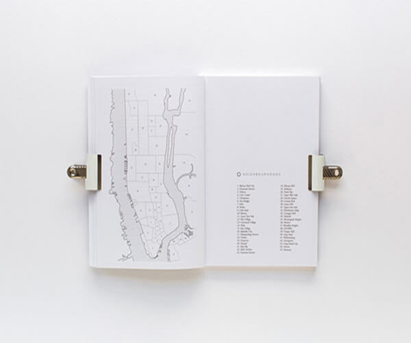 A book with a map